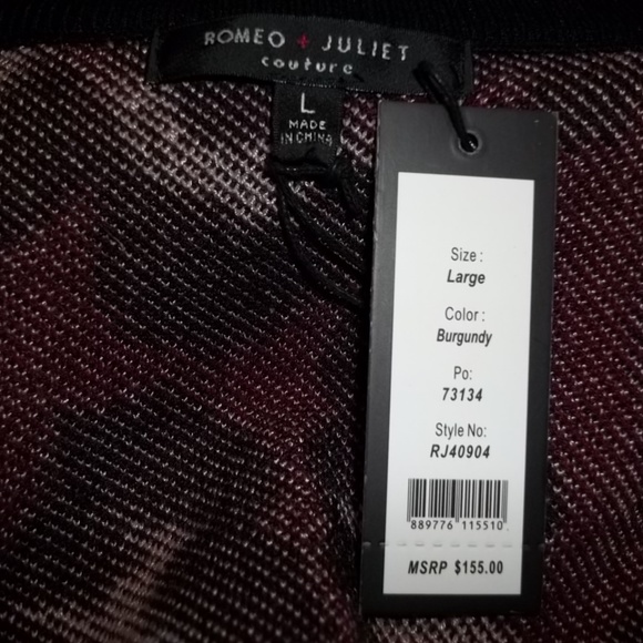 Romeo&Juliet Couture Animal Print LS Sweater-Large - Picture 8 of 8